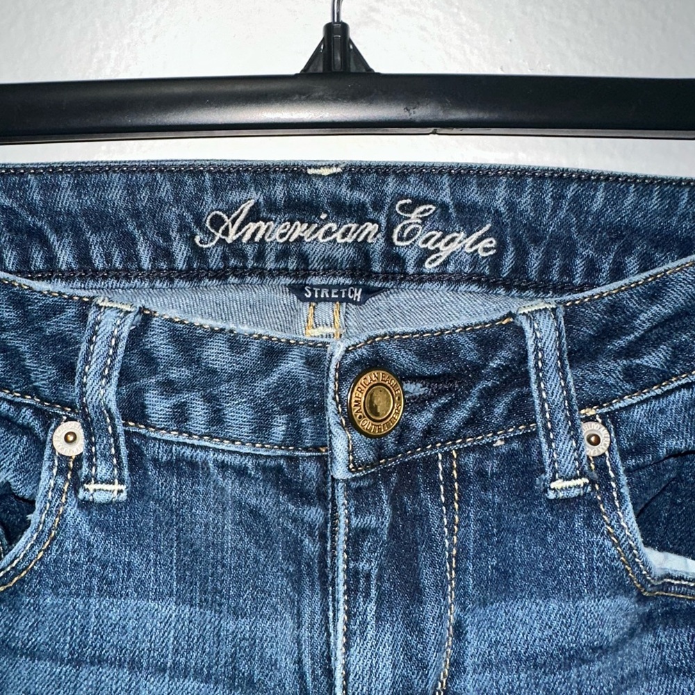 American Eagle Outfitters High Rise Dark Blue Jeans #A9